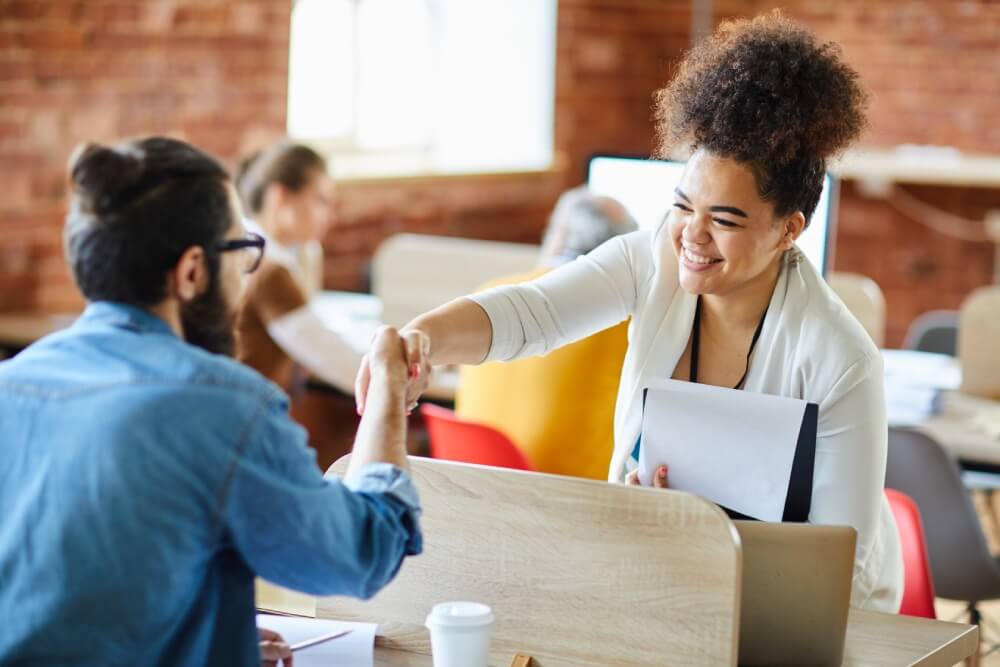 begruessung Erster Arbeitstag